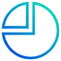 Pie Chart 75 Percent Blue Outline free icon for commercial use