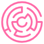 Pink Challenge Red Outline free icon for commercial use