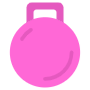 Pink Fitness Kettlebell free icon for commercial use