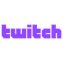 Purple Twitch Wordmark Logo free icon for commercial use
