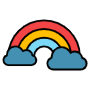 Rainbow Red Yellow Blue icon