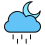 Rainy Night And Moon free icon for commercial use