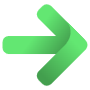 Right Arrow Green Gradient free icon for commercial use