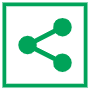 Sharethis Logo Dark Green Square free icon for commercial use