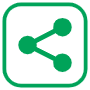 Sharethis Logo Dark Green Square free icon for commercial use