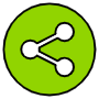 Sharethis Logo Green Circular icon