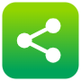 Sharethis Logo Green Square Gradient icon