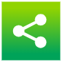 Sharethis Logo Green Square Gradient icon