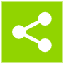 Sharethis Logo Light Green Square icon