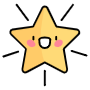 Shining Yellow Cartoon Star Emoji icon