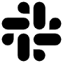 Slack Black Logo icon