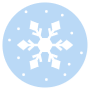 Snow Frost Sign Inside Circular free icon for commercial use