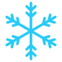 Snowflake Blue Lineal free icon for commercial use