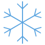 Snowflake Blue Outline free icon for commercial use