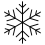 Snowflake Or Snow Black Lineal free icon for commercial use