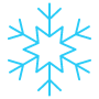 Snowflake Or Snow Symbol Blue free icon for commercial use