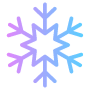 Snowflake Or Snow Symbol Blue Lineal free icon for commercial use