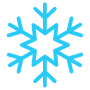 Snowflake Or Snow Symbol Blue Outline free icon for commercial use