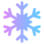 Snowflake Or Winter Symbol Gradient icon