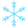 Snowflake Thin Blue Lineal free icon for commercial use