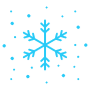 Snowflakes Winter Sky Blue free icon for commercial use