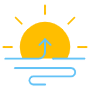 Sunrise And Blue Sea free icon for commercial use