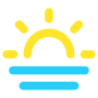 Sunrise And Blue Sea free icon for commercial use