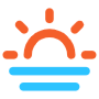 Sunset And Blue Sea free icon for commercial use