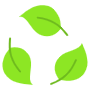 Sustainable Environment Green Leaves Symbol free icon for commercial use
