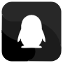 Tencent Qq Black Square Logo icon