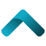 Up Chevron Blue Gradient free icon for commercial use