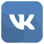 Vkontakte Blue Square Logo icon