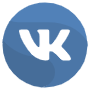 Vkontakte Circle Blue Logo icon