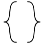 Web Programming Symbol Black Outline free icon for commercial use