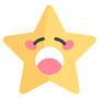 Yawning Sleepy Cartoon Star Emoji free icon for commercial use