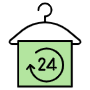 24 Hours Laundry Service free icon for commercial use