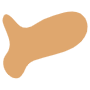Abstract Brown Curvy Paint Splash free icon for commercial use