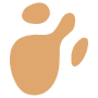 Abstract Brown Liquid Paint Shapes icon