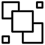 Abstract Squares Black Outline free icon for commercial use