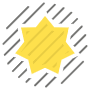 Abstract Yellow Sun And Lines icon