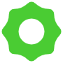 Application Settings Gear Green free icon for commercial use