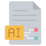 Artificial Intelligence Article Generation free icon for commercial use
