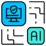 Artificial Intelligence Computer Device Security free icon for commercial use