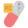 Artificial Intelligence Medicine Or Health icon