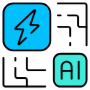 Artificial Intelligence Sustainable Energy free icon for commercial use