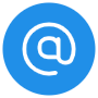 Atsign Blue Circle free icon for commercial use