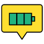 Battery Level Bubble Or Green Battery Status free icon for commercial use