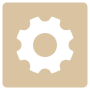 Beige Settings Square free icon for commercial use