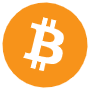 Bitcoin Orange Coin Logo Symbol icon