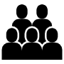 Black Crowd Or Group Of People free icon for commercial use